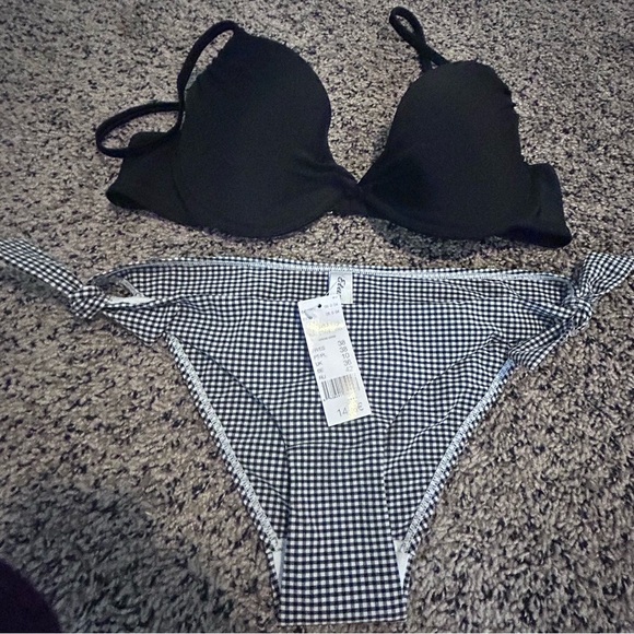 Merona Other - Merino /Elam Black White Bikini XL top runs small-M/L bottoms NWT